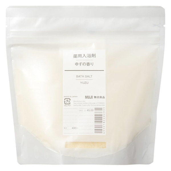 MUJI Medicinal Bathing Agent, Yuzu Scent 380g, with Spoon