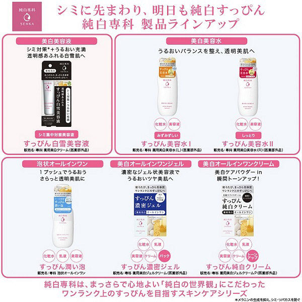 Pure White Senka Skin Care Trial Set Trial Mini