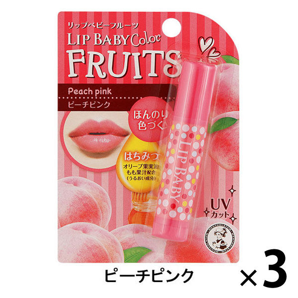 Mentholatum Lip Baby Fruit (Peach Pink) 4.5g x 3