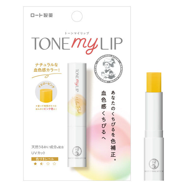 Mentholatum Tone My Lip Yellow Pink