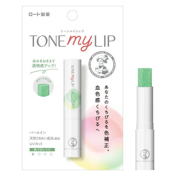 Mentholatum Tone My Lip Green Clear