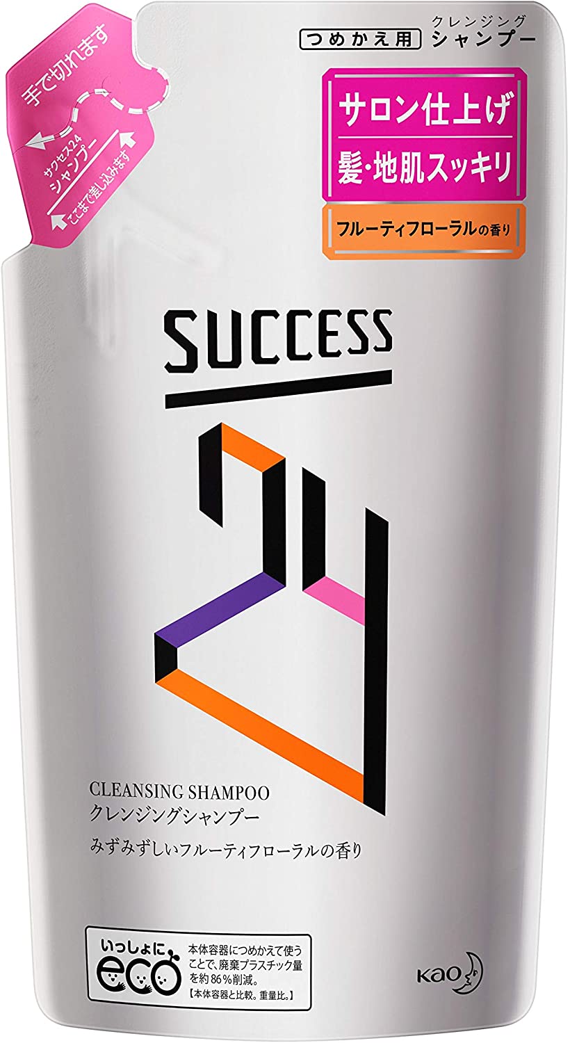 Kao Success24 Cleansing Shampoo Refill 280mL Fruity Floral Fragrance