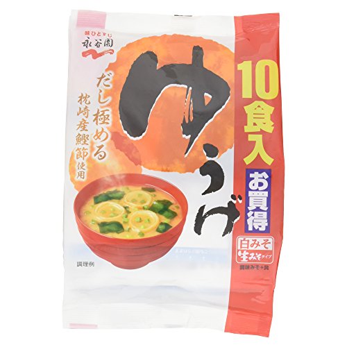 Nagatanien Raw Type Miso Soup Yuuge 10 servings (Instant Miso Soup)