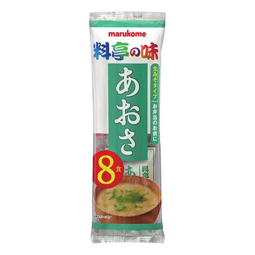 Marukome Fresh Miso Soup Ryotei no Aji Aosa 8 servings (Instant Miso Soup)