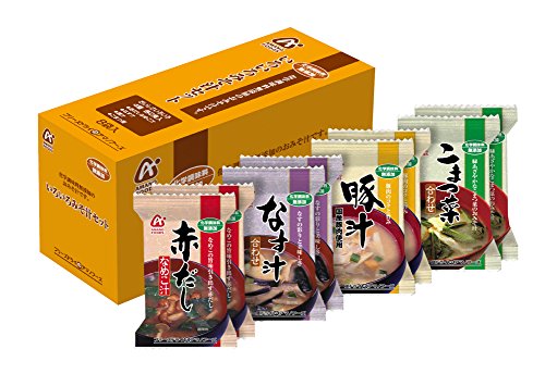 Amano Foods Additive-free Various Miso Soup Set 4 kinds, 8 servings (instant miso soup)